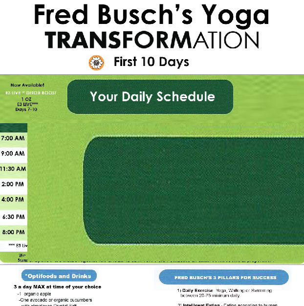 Fred Busch's Yoga Transformation Protocol Page Sample